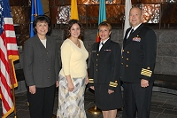 Dr. Yvette Roubideaux, Stephanie Thompson, LCDR Dana Hayworth, RADM Kevin Meeks